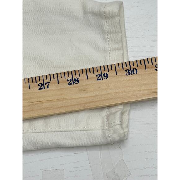 Banana Republic Skinny Jeans Off White Classic Style Mid Rise Summer Casual 27 - Picture 7 of 9